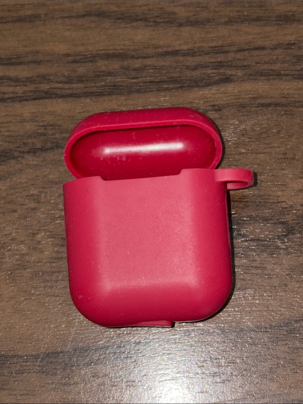 Red Silicone AirPods 2nd Generation Case Cover for Wireless Charging Case